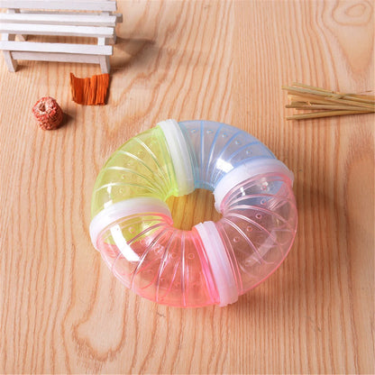 Fun Interactive Small Pet Transparent Curved Tunnel