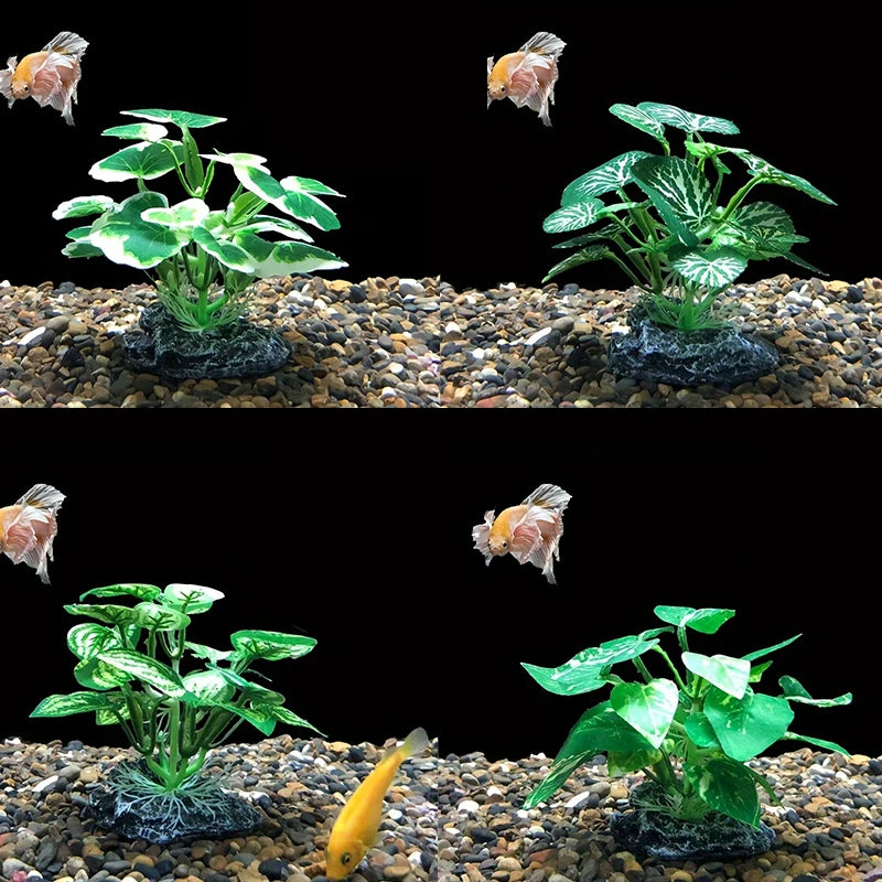 Artificial, Realistic Plant Terrarium/Aquarium Decoration.