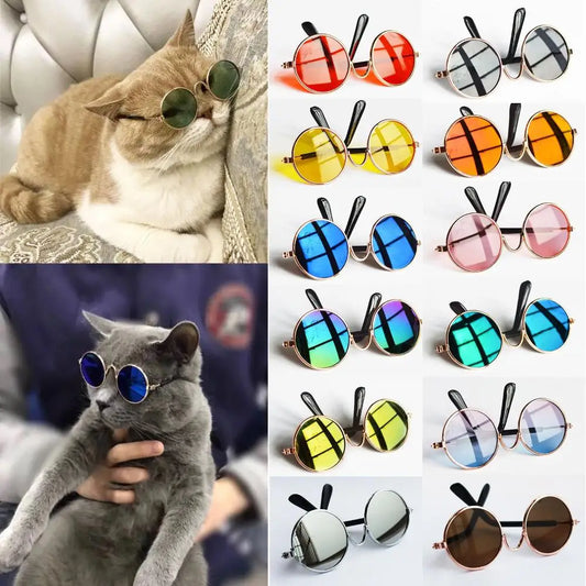 Colorful Stylish Round Pet Sunglasses