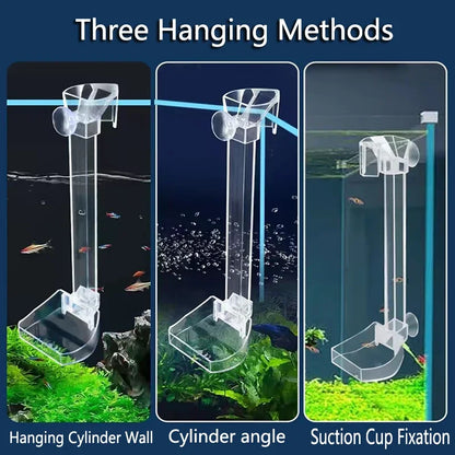 Acrylic Aquarium Feeding Tube & Bowl