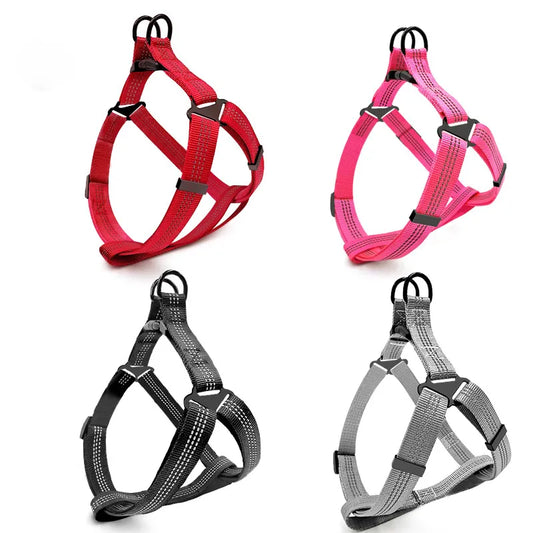 Adjustable Breathable Reflective Dog Harness All Sizes