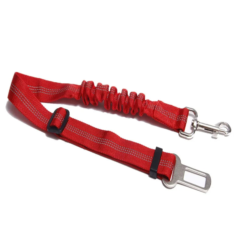 Dog car leash with Elastic reflective safety rope