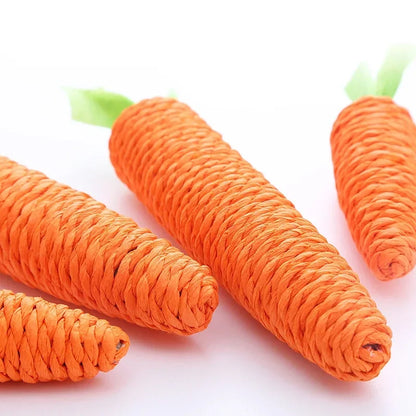 Roped Carrot Scratching/Biting Car Toy with Bell Inside