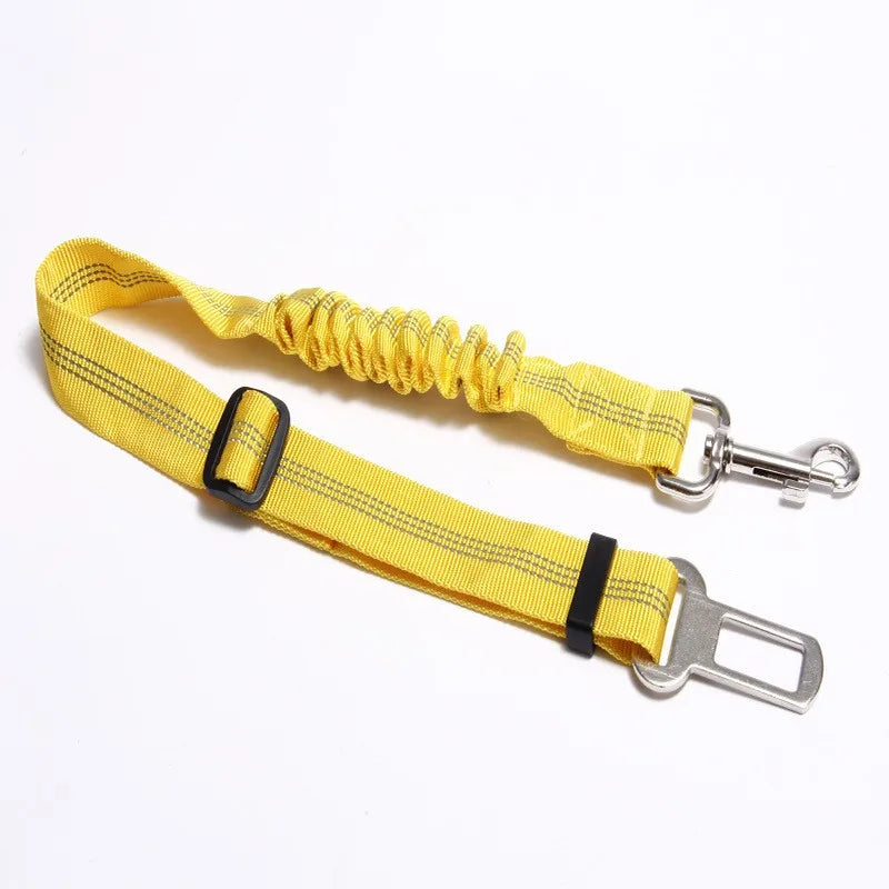 Dog car leash with Elastic reflective safety rope