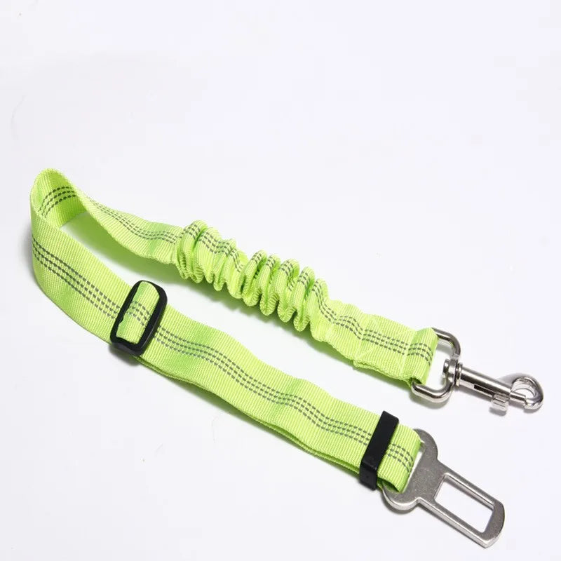 Dog car leash with Elastic reflective safety rope