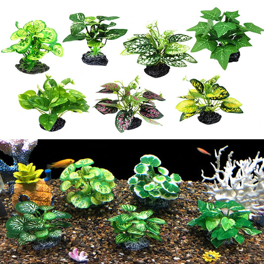 Artificial, Realistic Plant Terrarium/Aquarium Decoration.