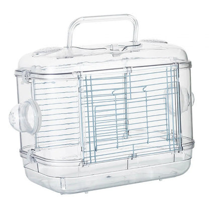 Lightweight Transparent Travel Cage Bird Carrier