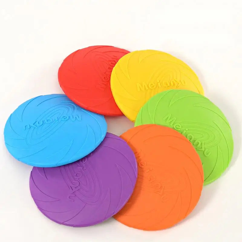 Colorful Flexible Bite Resistant Flying Disc Toy