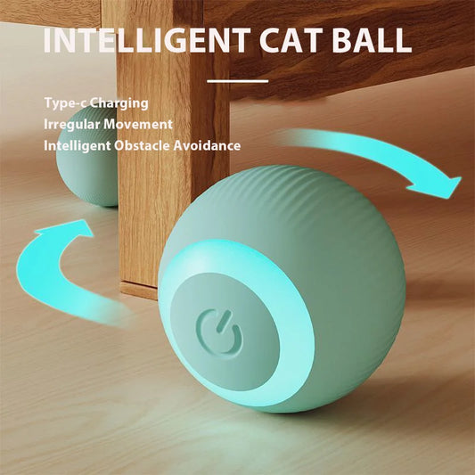 Interactive Self-Rolling Smart Pet Toy