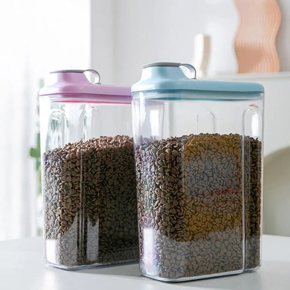 Air-tight Transparent Pet Food Storage Containers