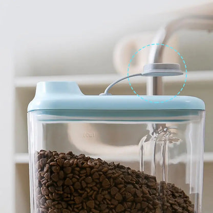 Air-tight Transparent Pet Food Storage Containers