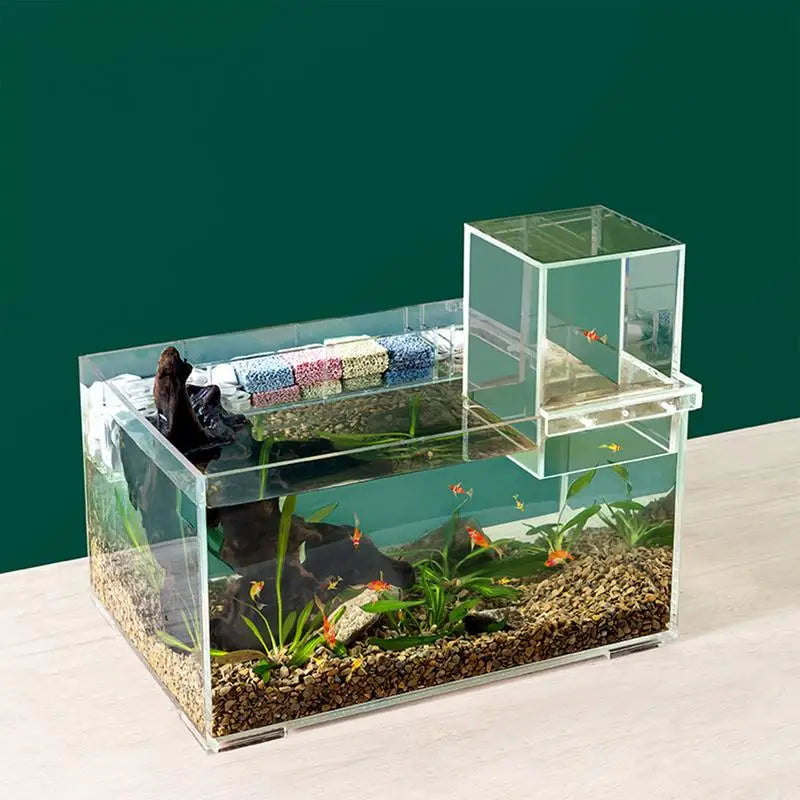 Decorative Transparent Above Water Fish Tank Aquarium Accessory