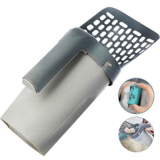 Cat Litter Shovel Scoop with Garbage Bags