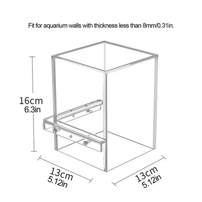 Decorative Transparent Above Water Fish Tank Aquarium Accessory