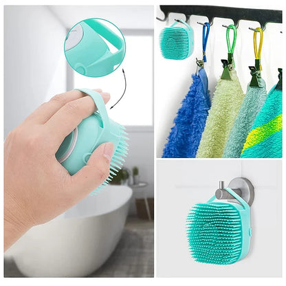 Pet Silicone Shampoo Dispensing Cleaning Brush