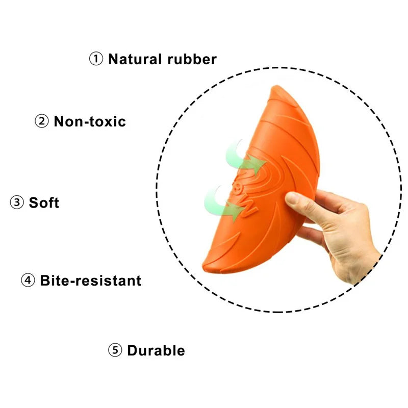 Colorful Flexible Bite Resistant Flying Disc Toy