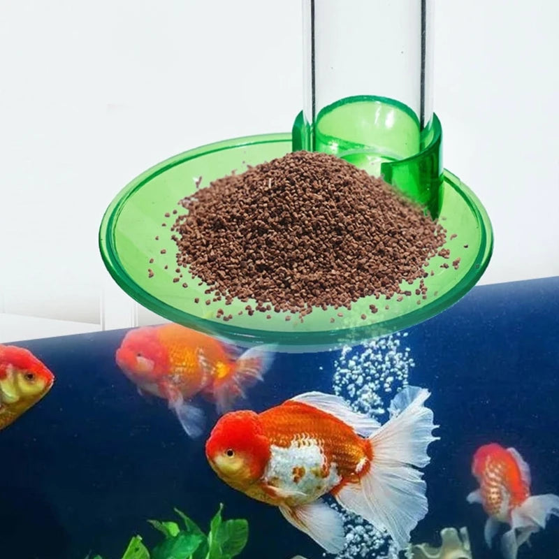 Transparent Aquarium Feeding Tube & Bowl