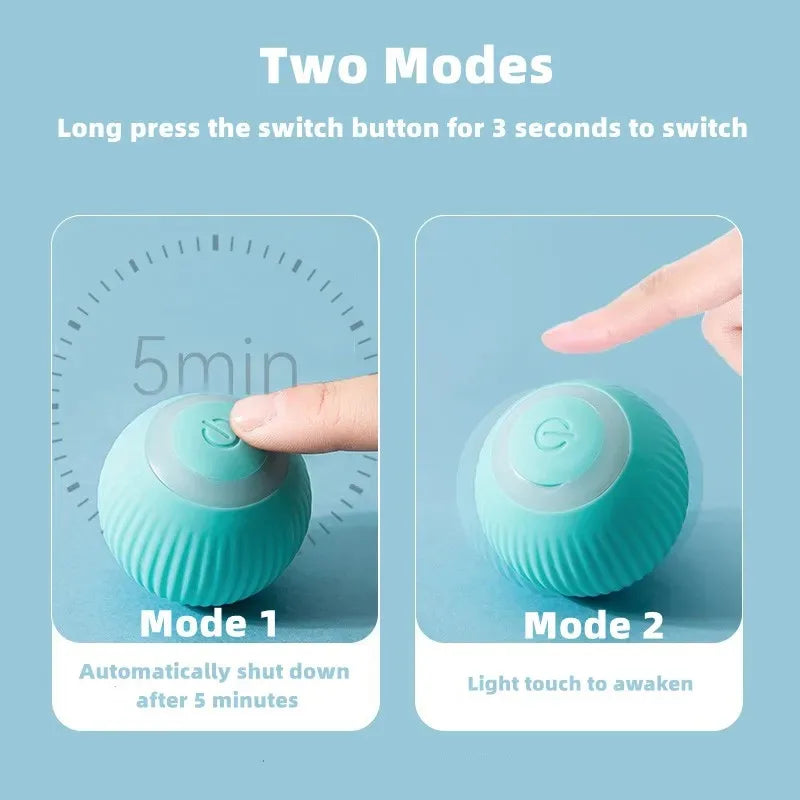 Interactive Self-Rolling Smart Pet Toy