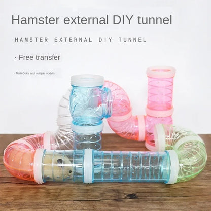 Fun Interactive Transparent Small Pet Habitat Tunnel