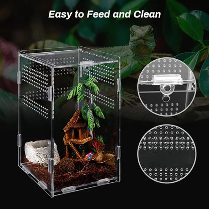 Acrylic Reptile/Amphibian Terrarium Breeding Box