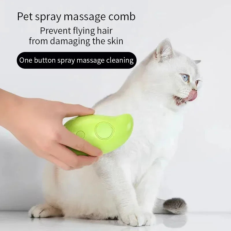 Pet Steaming Massaging Grooming Brush