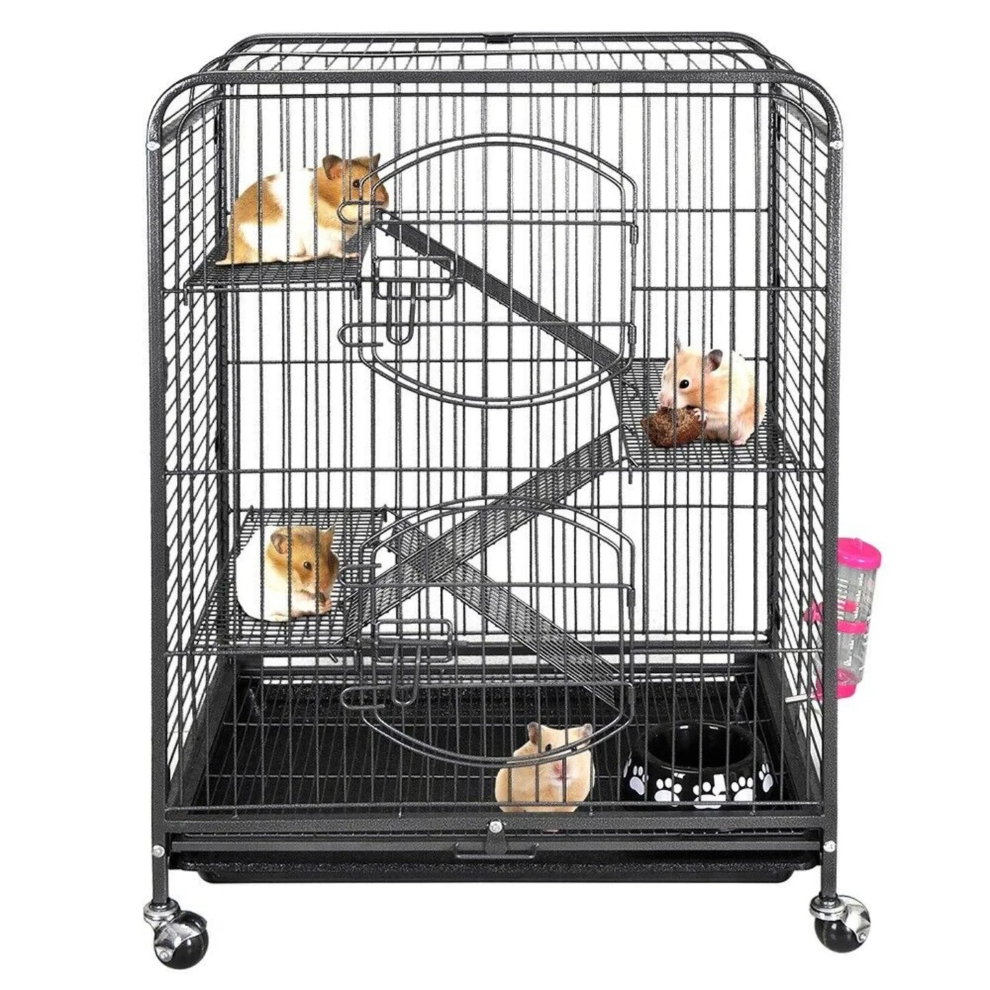 Free shipping US Ferret Cage Rabbit Chinchilla Rat Cage Small Animal House 37" 4 Levels