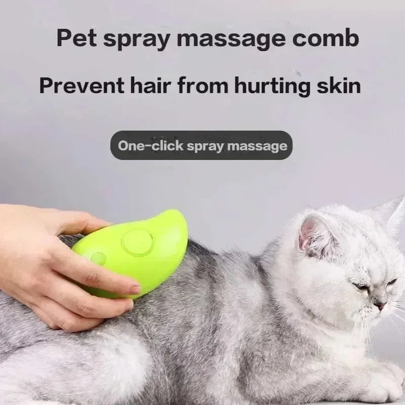 Pet Steaming Massaging Grooming Brush