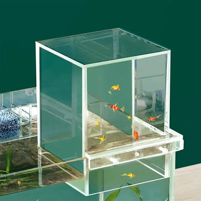 Decorative Transparent Above Water Fish Tank Aquarium Accessory