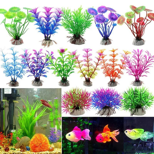 Vibrant, Artificial Plant Aquarium Decoration