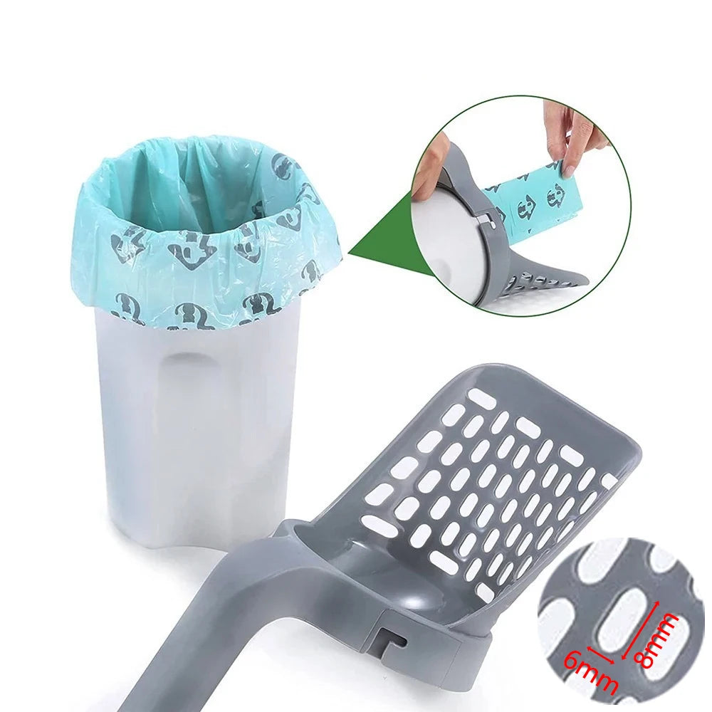 Cat Litter Shovel Scoop with Garbage Bags