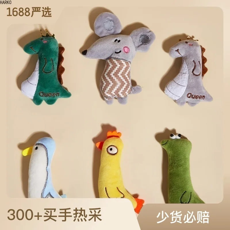 Variety of Colorful Cartoon Cat Toys