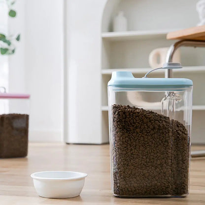 Air-tight Transparent Pet Food Storage Containers