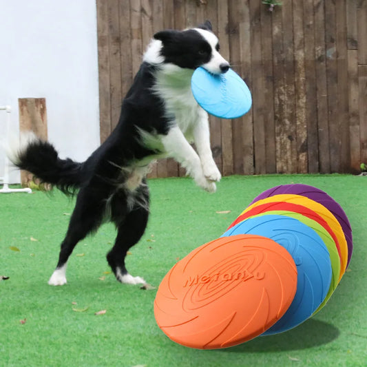 Colorful Flexible Bite Resistant Flying Disc Toy