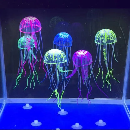 Fluorescent Artificial Transparent Floating Simulated Jellyfish