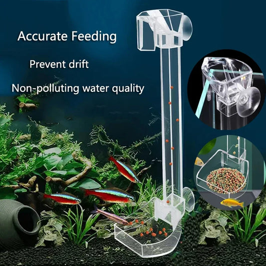 Acrylic Aquarium Feeding Tube & Bowl