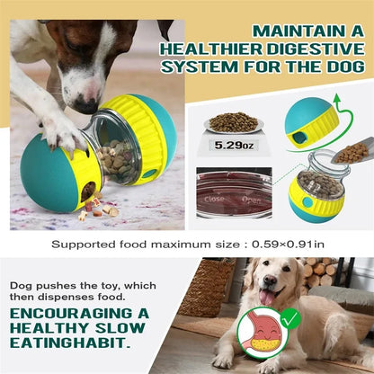 Slow Feeding Tumbling Dog Treat Toy